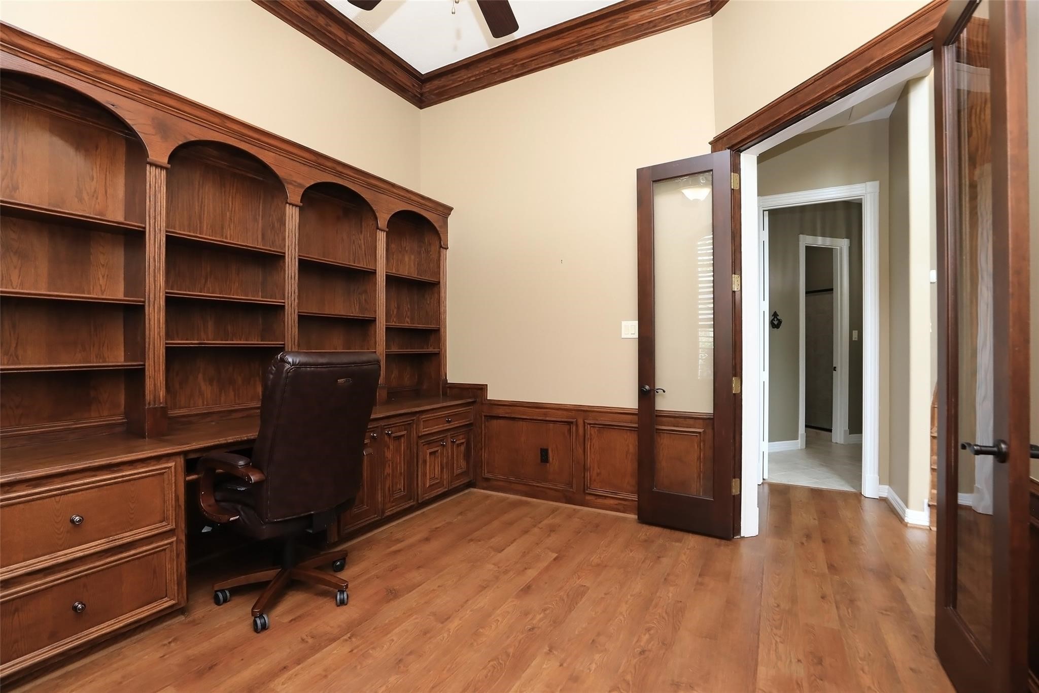13810 Nathan Ridge Lane Cypress, TX 77429 - Photo 11 of 50 a view of a workspace with furniture and wooden floor