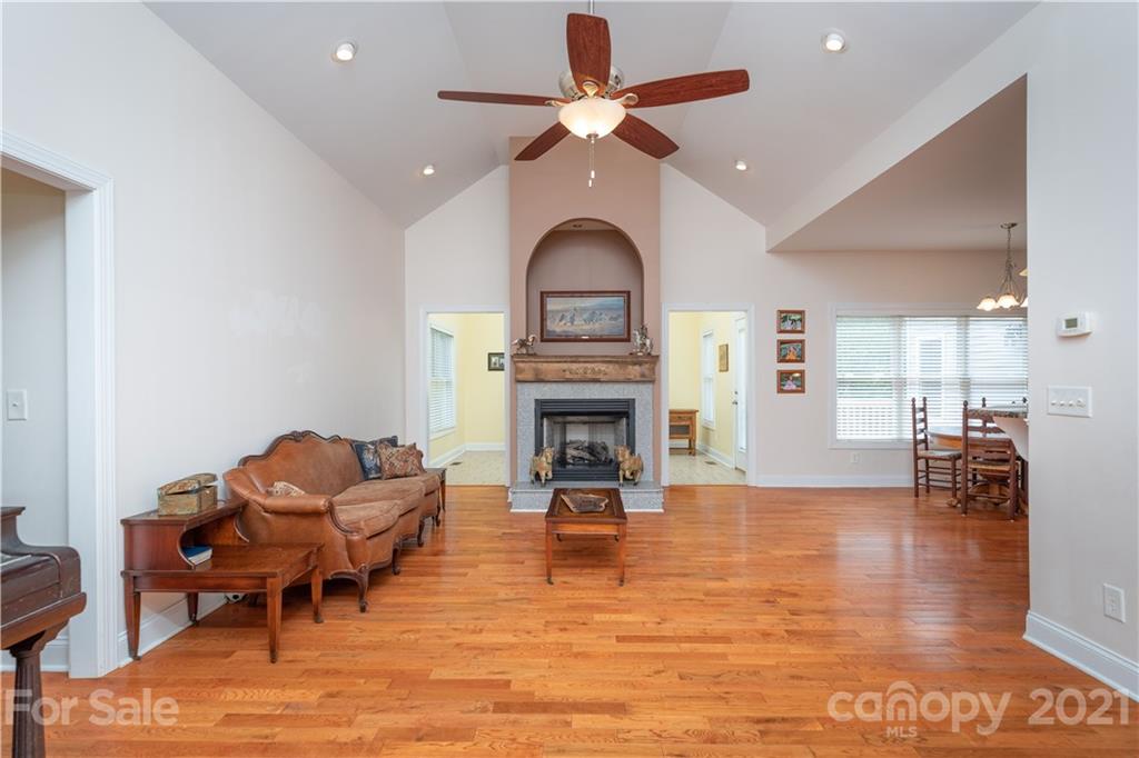 733 Flamingo Road Clover, SC 29710 - Photo 8 of 48 a living room with furniture and a fireplace