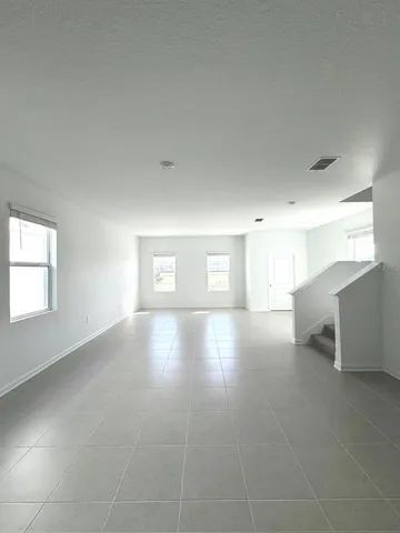 a view of a livingroom with a window