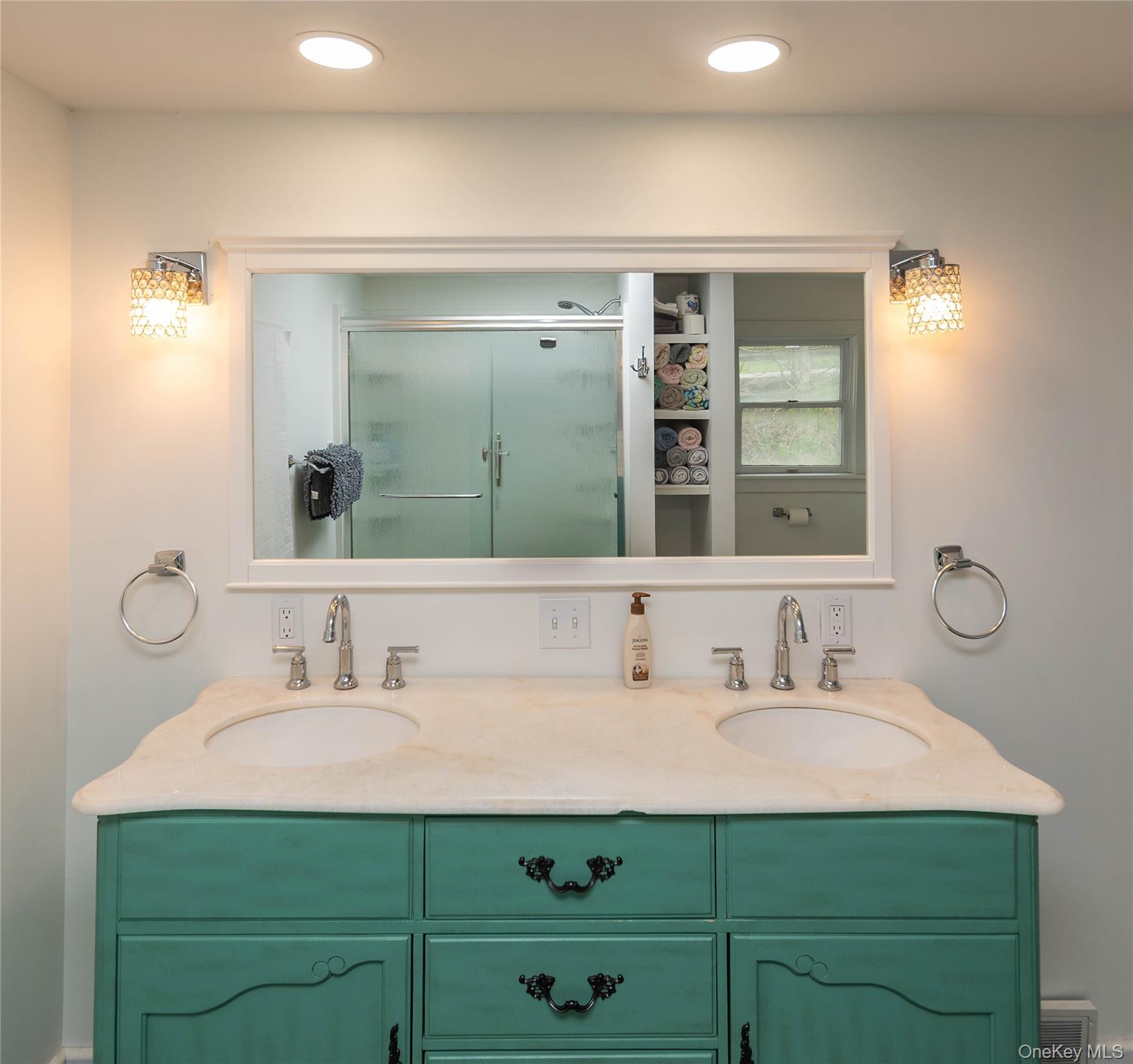 189 Church Street Hancock, NY 13783 - Photo 20 of 47 a bathroom with a sink vanity and mirror