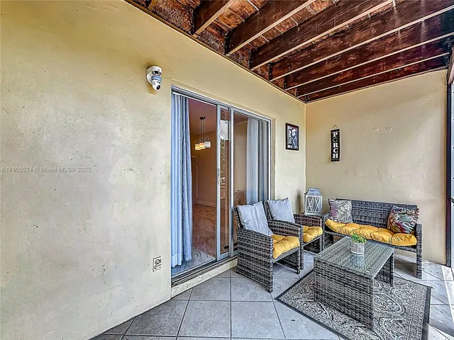 a view of backyard with green space