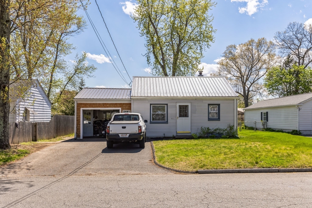 a view of a house with a patio