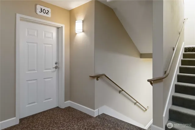 a view of entryway with stairs