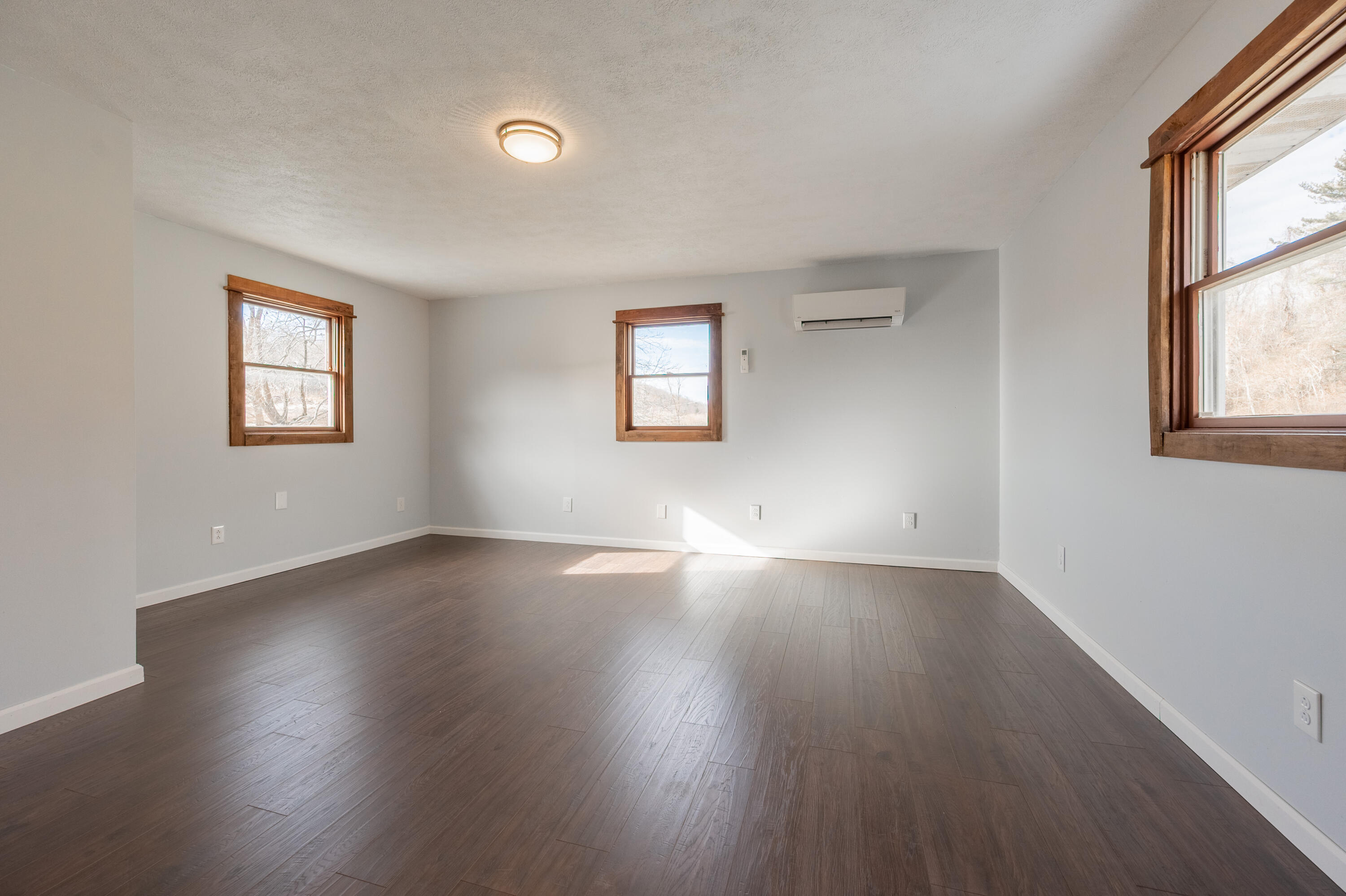 1133 Countyline Church Road Southeast Floyd, VA 24091 - Photo 56 of 97 an empty room with wooden floor and windows