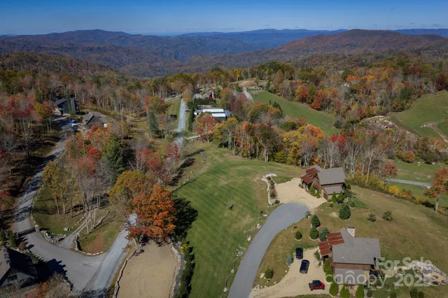 a view of a city with mountains