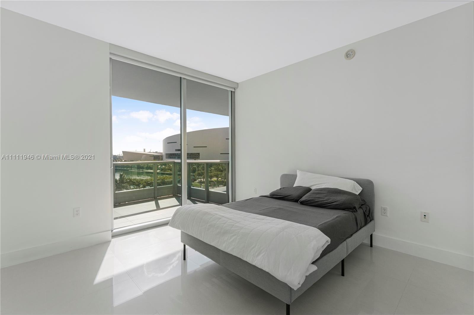 900 Biscayne Boulevard, Unit 507 Miami, FL 33132 - Photo 17 of 20 a bedroom with a bed and a window