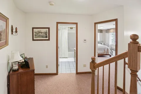 a view of a hallway with interior of the house