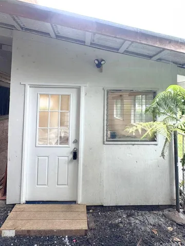 a view of front door