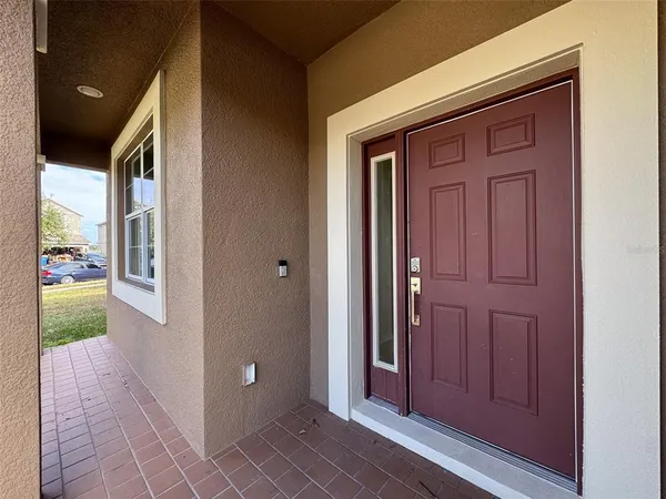 a view of front door