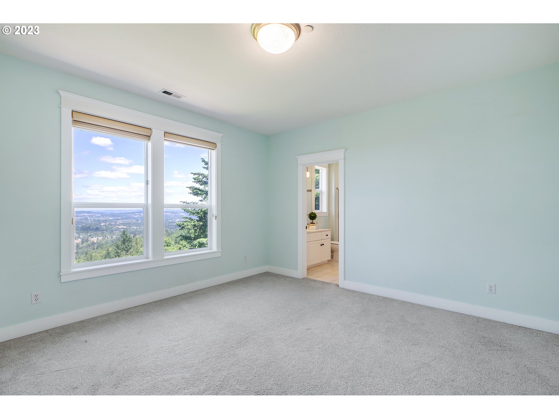 17505 Southwest Parrett Mountain Road Sherwood, OR 97140 - Photo 27 of 48 an empty room with windows and closet
