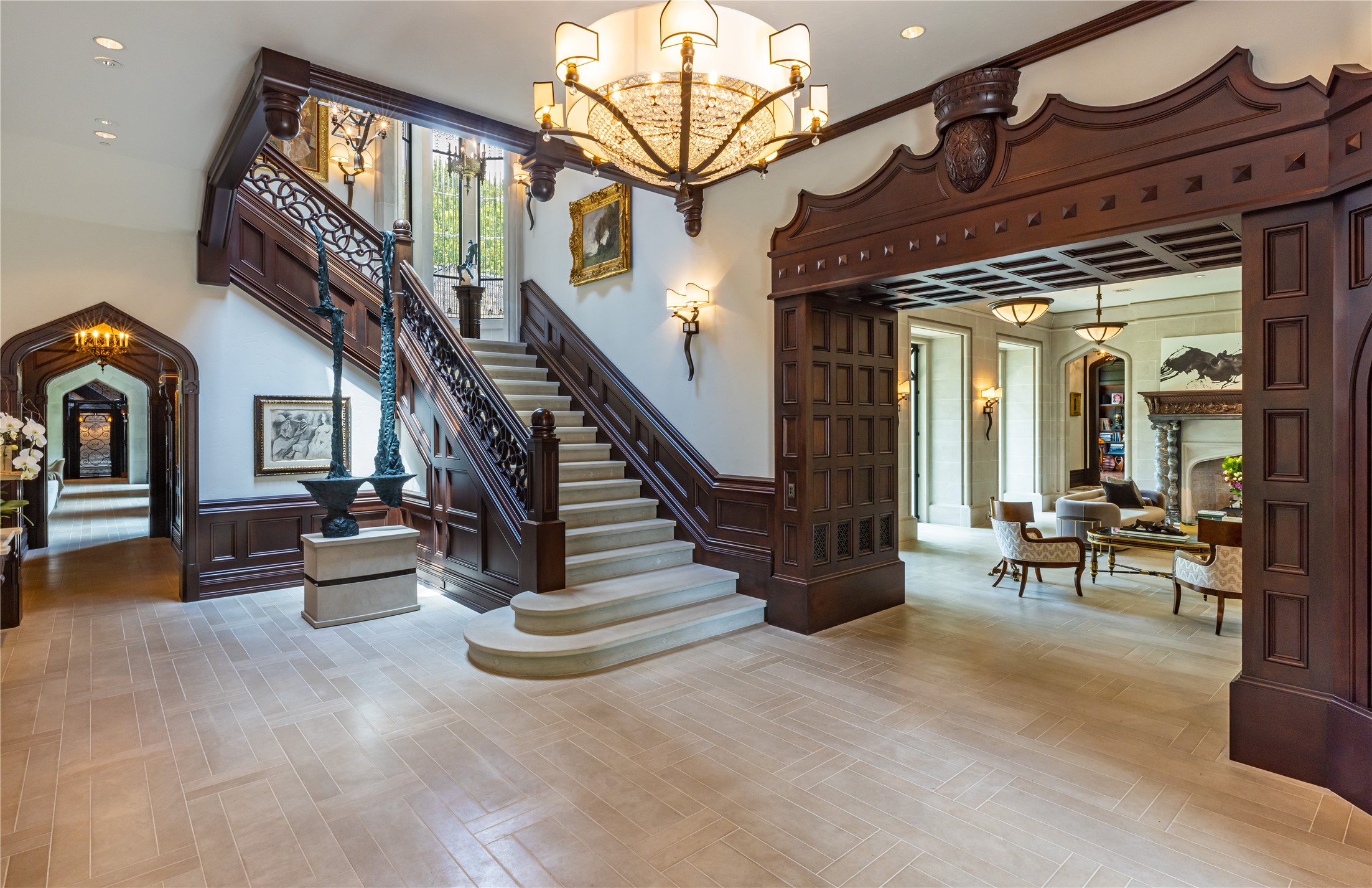 107 Timberwilde Lane Houston, TX 77024 - Photo 2 of 40 a view of entryway and hall with wooden floor