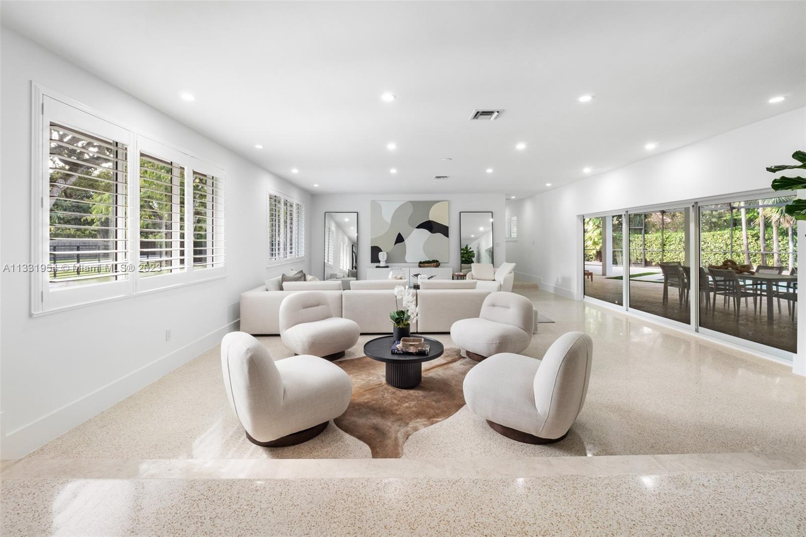 12050 Moss Ranch Road Pinecrest, FL 33156 - Photo 5 of 45 a living room with furniture and a large window