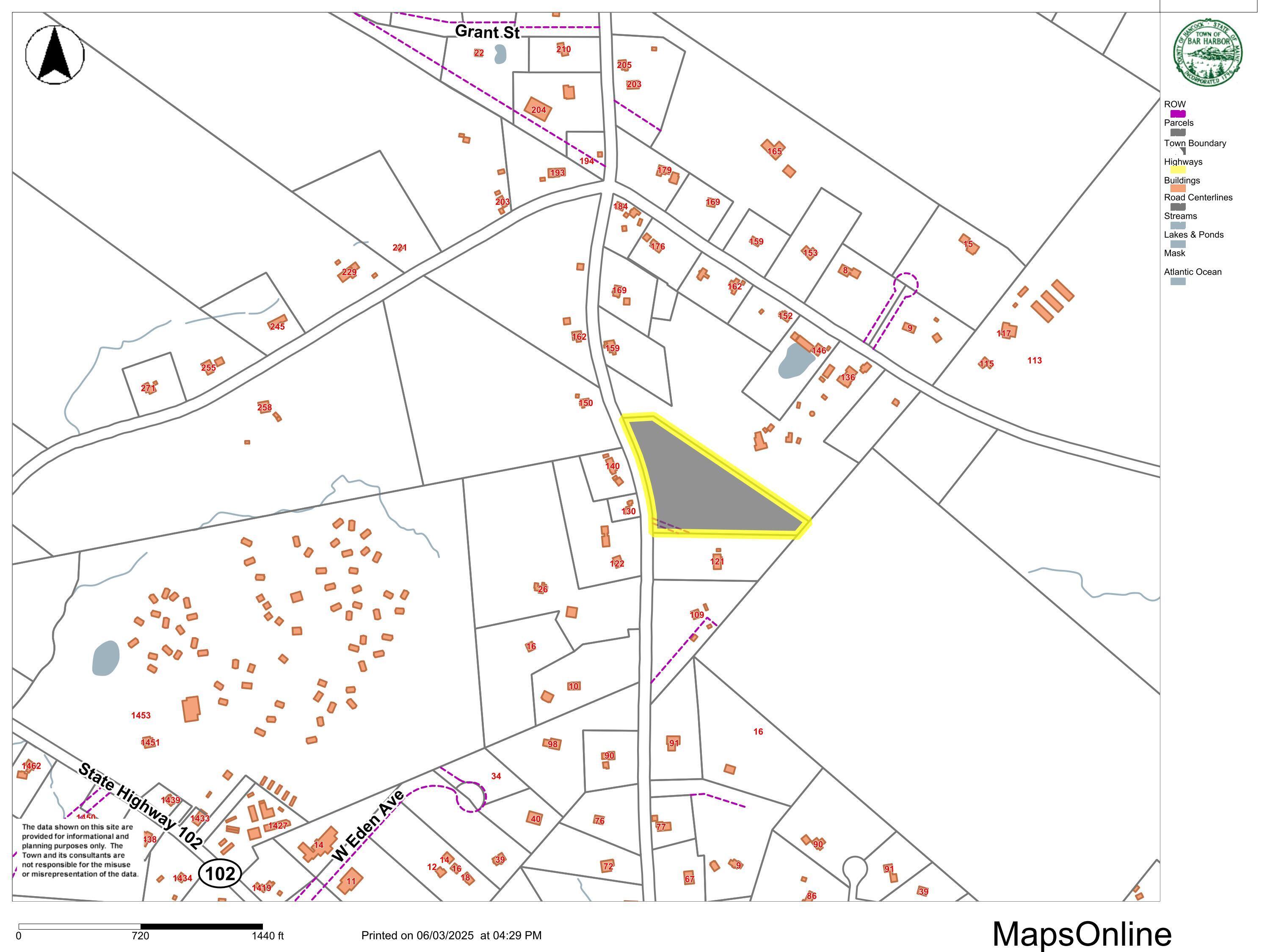 Lot 79-01 Knox Road Bar Harbor, ME 04609 - Photo 9 of 9 Map