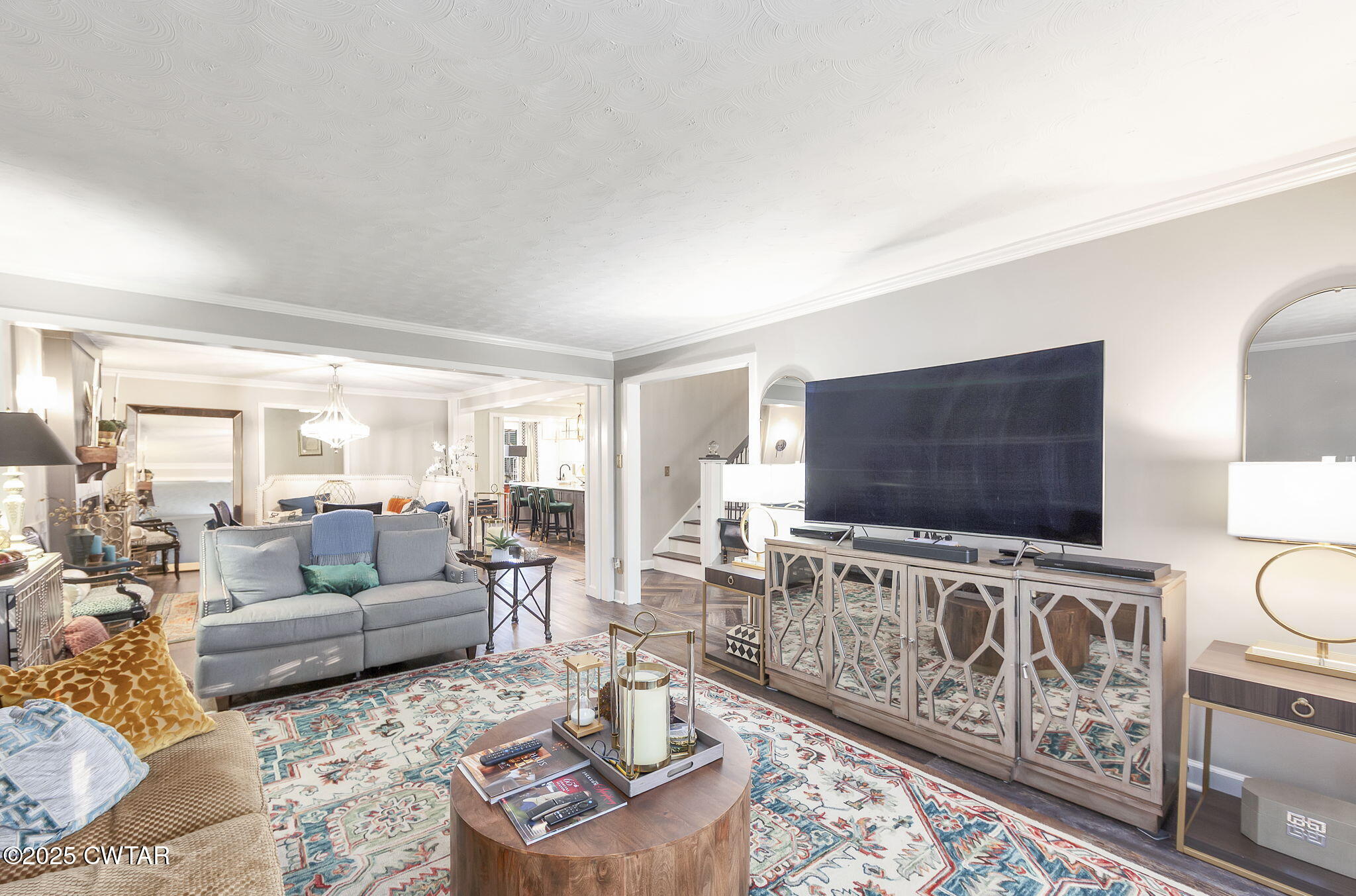 472 Old Denmark Road Jackson, TN 38301 - Photo 12 of 44 a living room with furniture and a flat screen tv