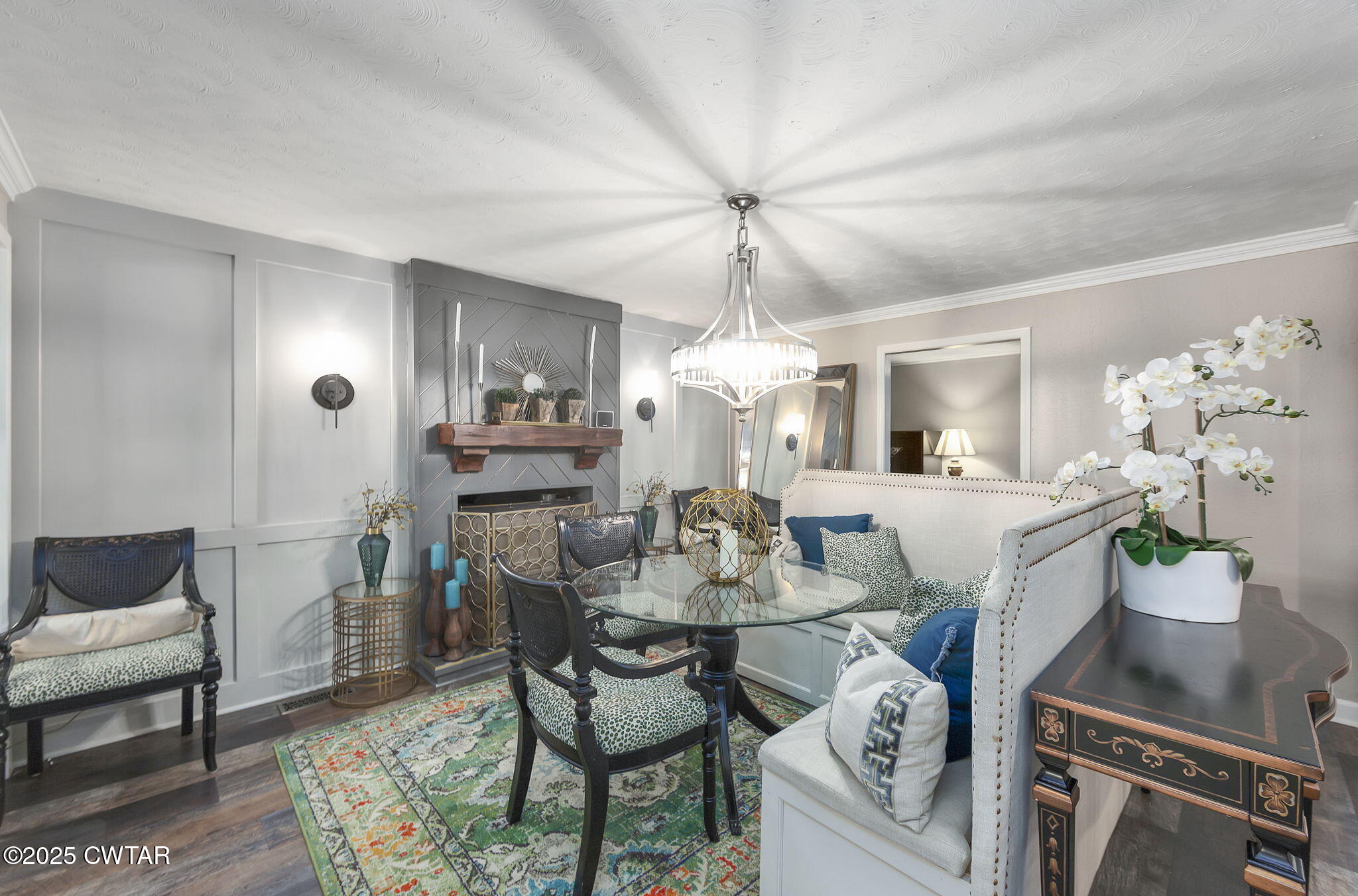 472 Old Denmark Road Jackson, TN 38301 - Photo 8 of 44 a view of a dining room with furniture and a chandelier