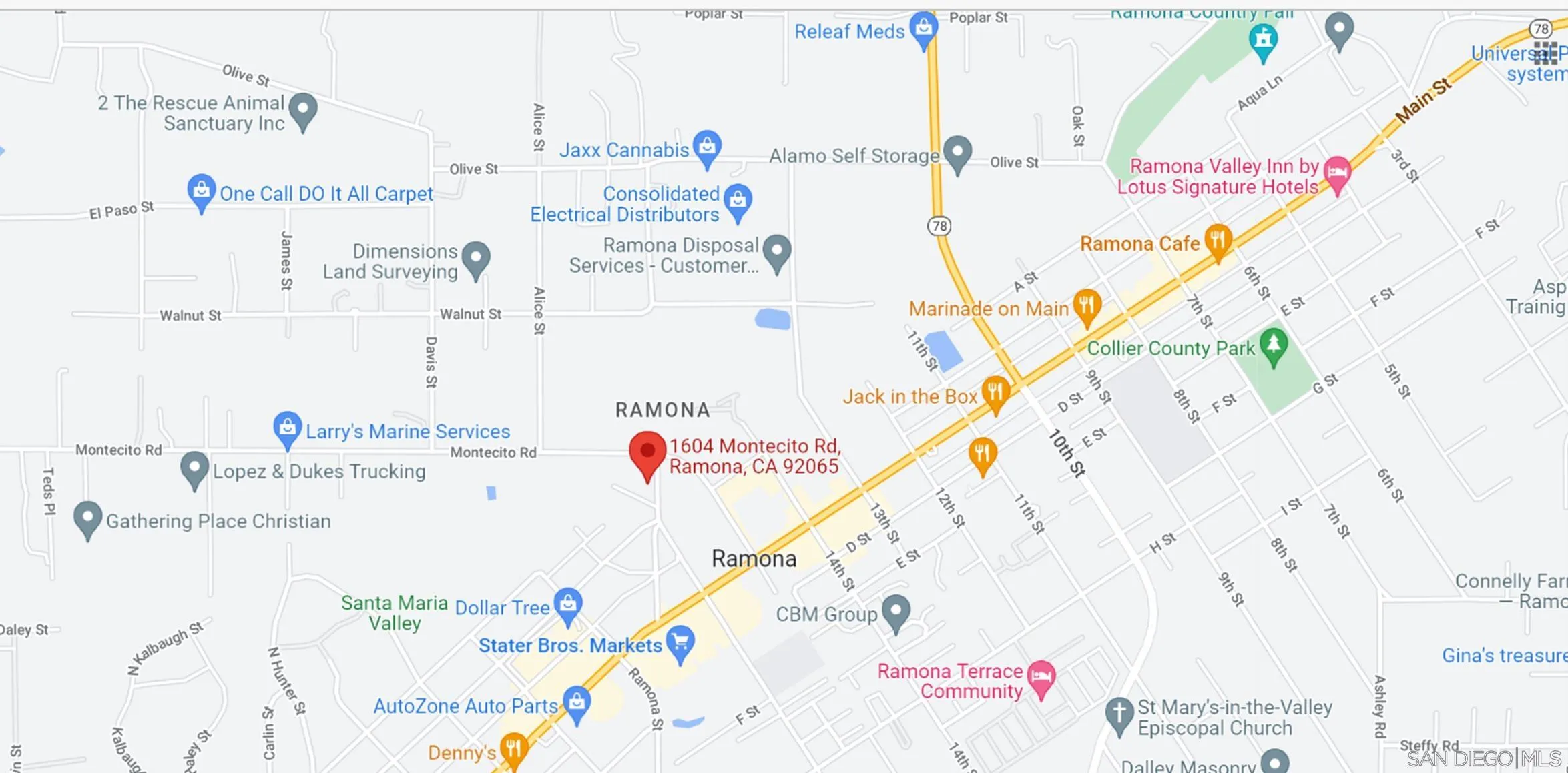 1604 Montecito Road, Unit 6 Ramona, CA 92065 - Photo 2 of 11 a view of kitchen with a refrigerator and a table