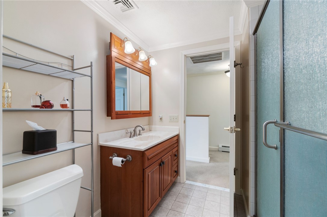 5 Eagle Run, Unit C Warwick, RI 02818 - Photo 20 of 32 Full bathroom on the second level with tiled, walk-in shower