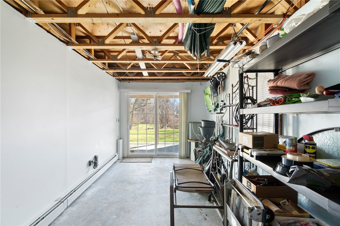 5 Eagle Run, Unit C Warwick, RI 02818 - Photo 26 of 32 Partially finished utility and storage area with sliders to the patio