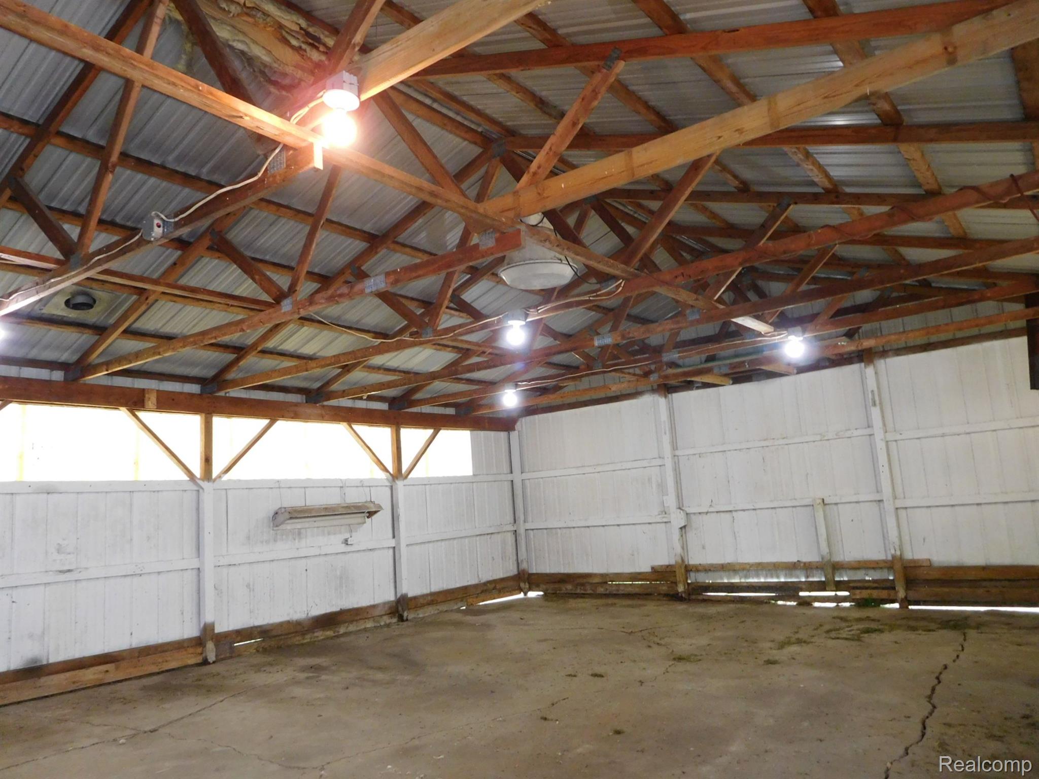 Interior of pole barN