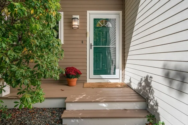 a view of a entryway door of the house