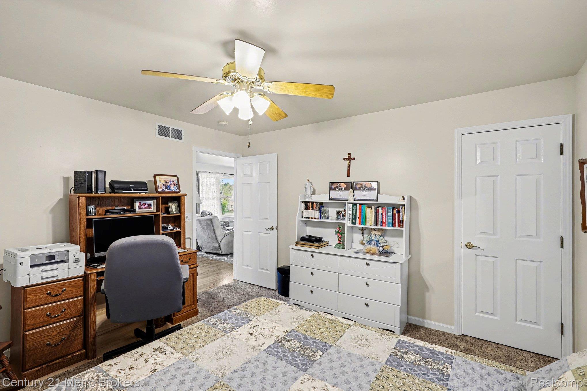 3861 5 Lakes Road Lapeer, MI 48446 - Photo 13 of 30 Home office with a ceiling fan and baseboards