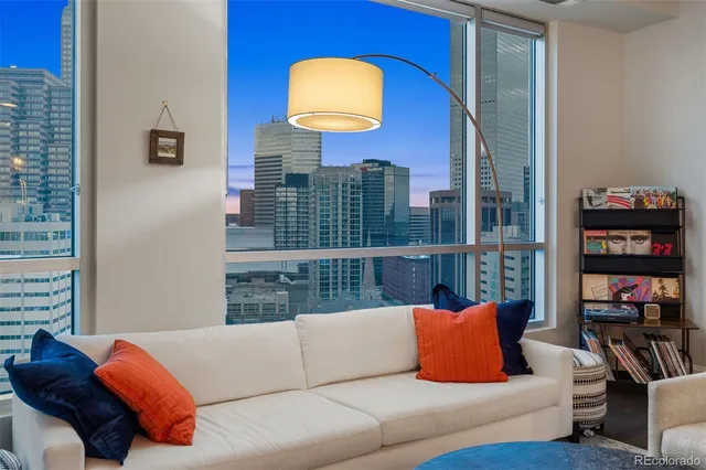 a view of a living room and a window