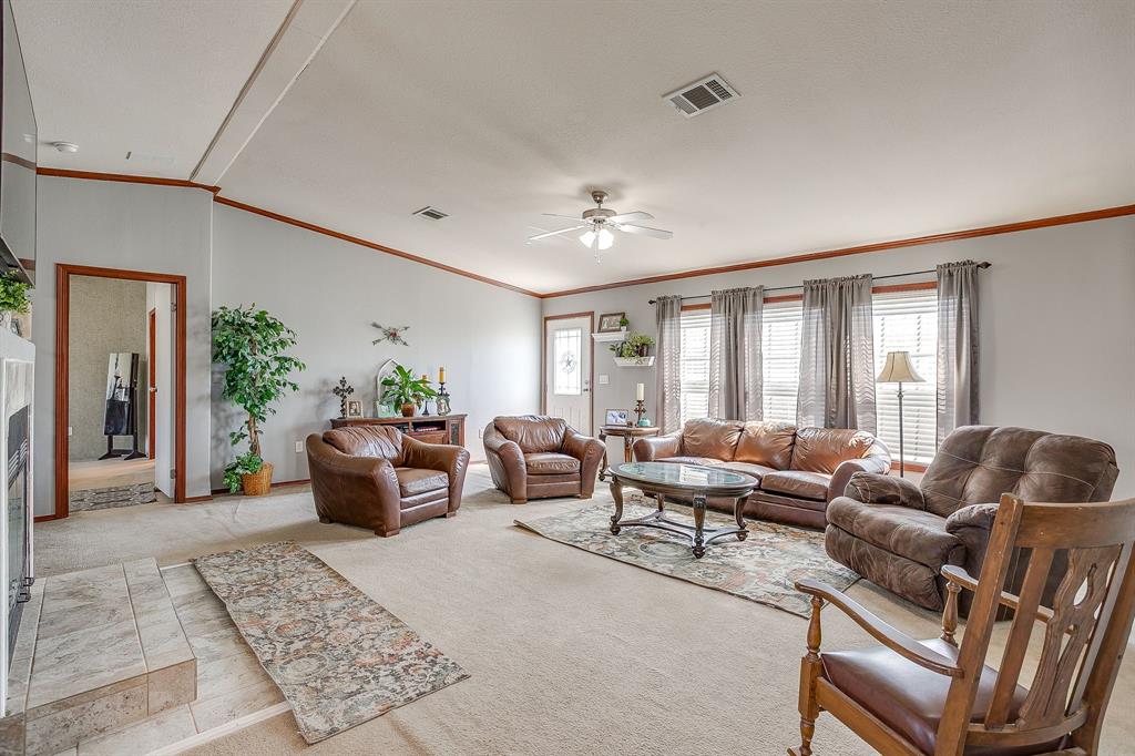 321 Young Road Millsap, TX 76066 - Photo 8 of 28 a living room with furniture and a potted plant