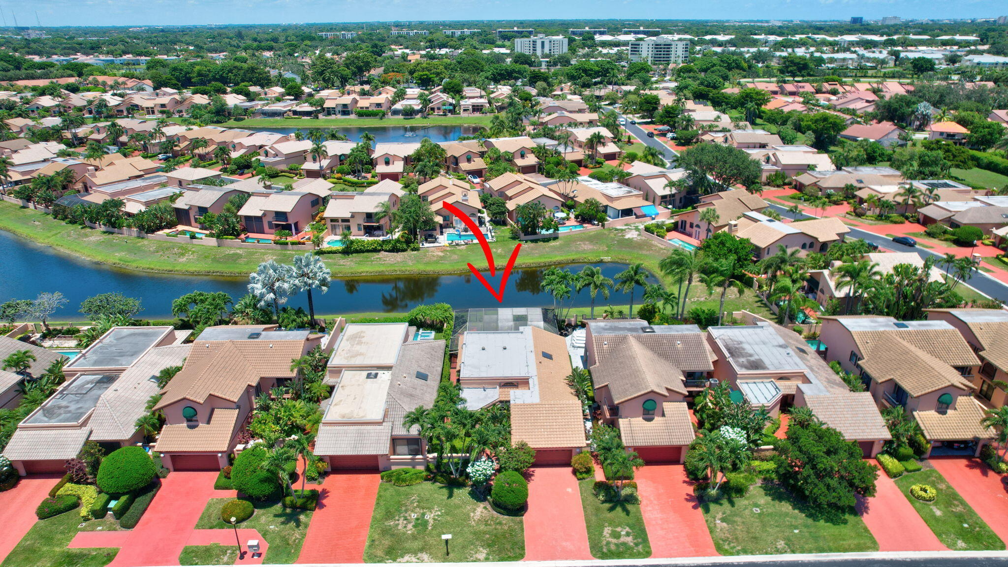 6403 Via Rosa Boca Raton, FL 33433 - Photo 42 of 46 an aerial view of residential houses with outdoor space