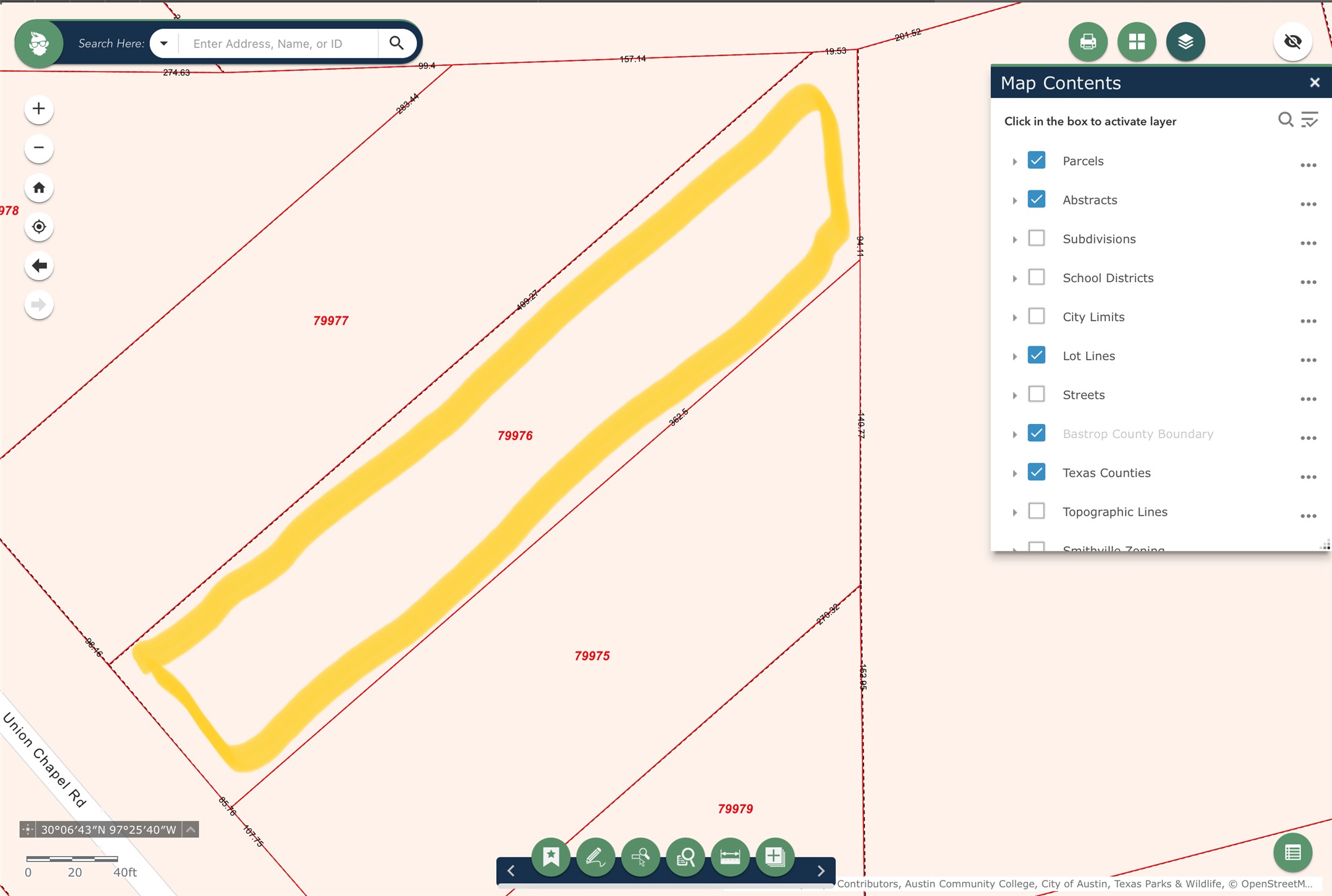 Tbd Union Chapel Road Cedar Creek, TX 78612 - Photo 2 of 8 Visualize property boundaries and lot details with a clear, informative plat map.