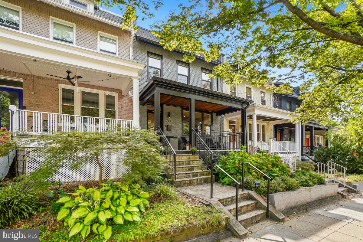 714 Decatur Street Northwest Washington, DC 20011 - Photo 3 of 40 front view of a house with a chairs