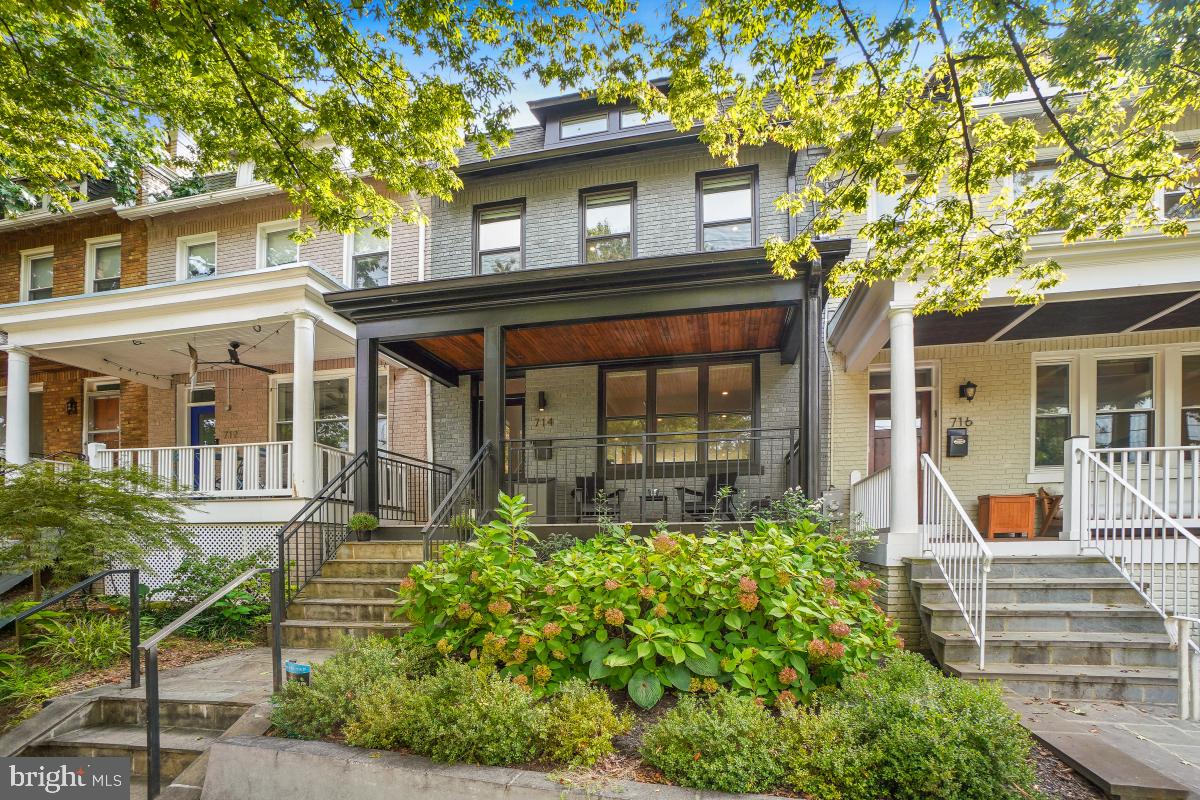 714 Decatur Street Northwest Washington, DC 20011 - Photo 4 of 40 front view of a house with a porch