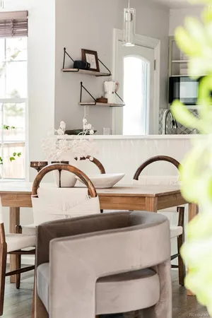 a living room with furniture and window