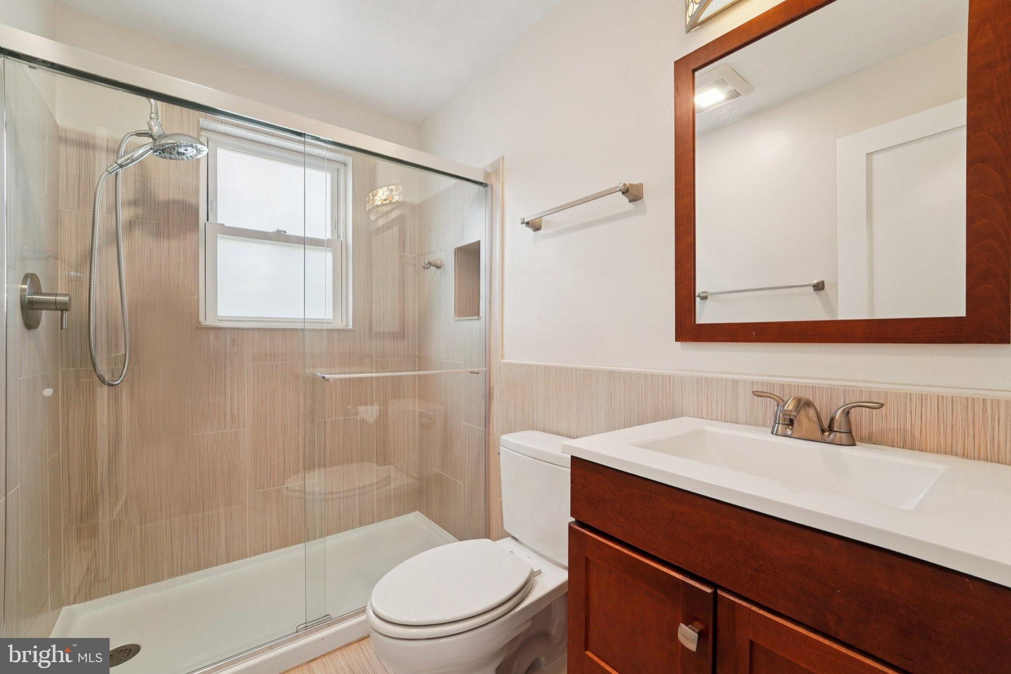 5 North Jefferson Street Frederick, MD 21701 - Photo 30 of 50 Modern bathroom with sleek glass shower.