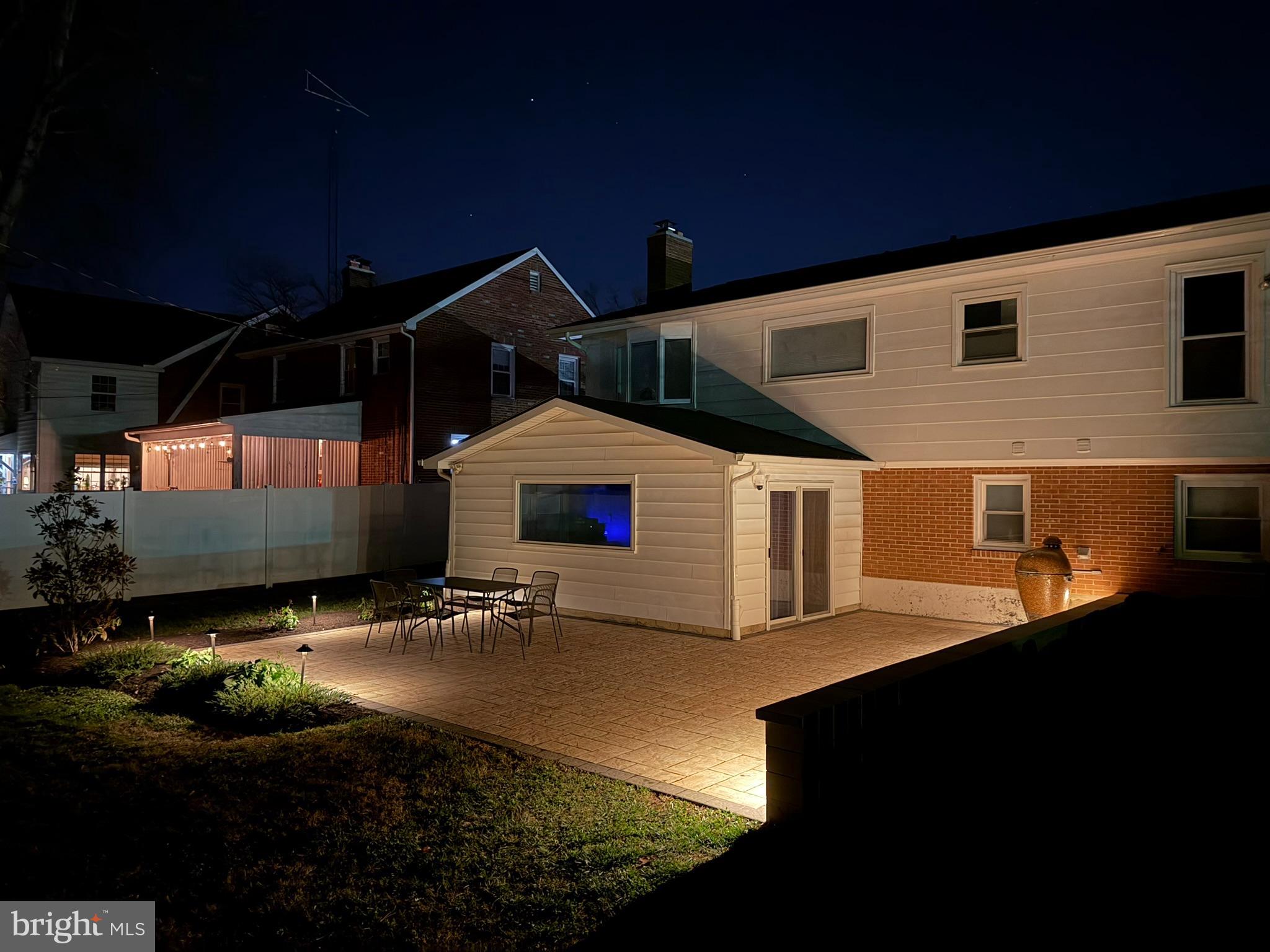 5 North Jefferson Street Frederick, MD 21701 - Photo 38 of 50 Charming backyard oasis under starry skies.