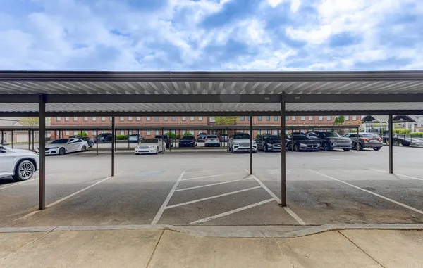 a view of parking garage