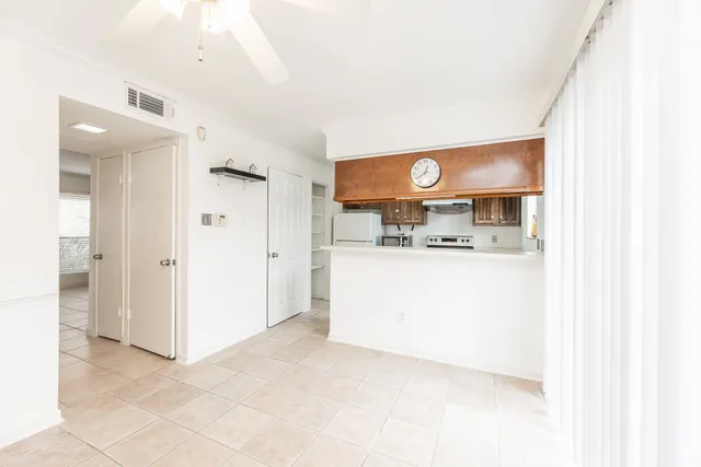 a view of a kitchen and a sink