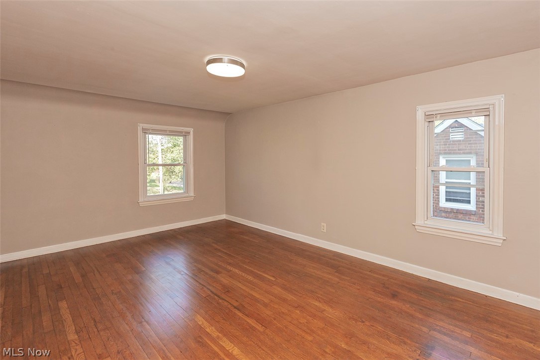 1877 Lawnway Road South Euclid, OH 44121 - Photo 18 of 34 This Bedroom is very spacious, and once again, look at the hardwood flooring...