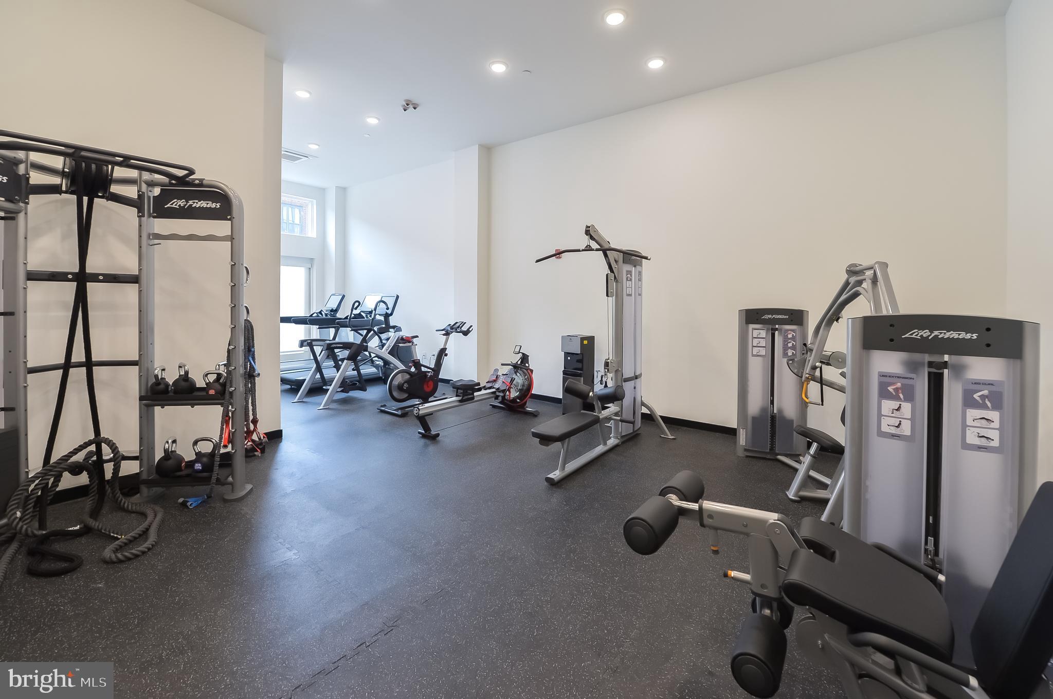236 West Thompson Street, Unit B401 Philadelphia, PA 19122 - Photo 14 of 48 a view of a room with gym equipment