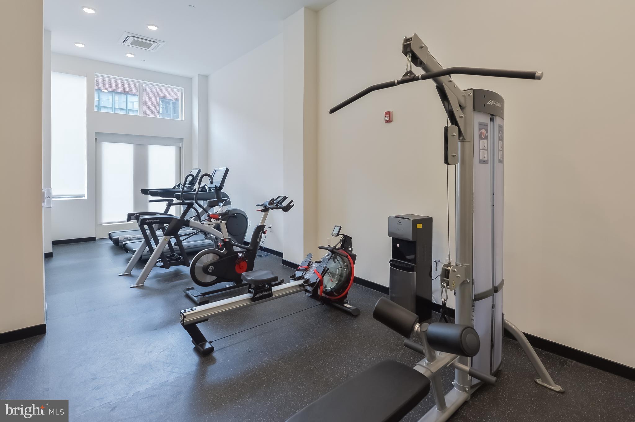 236 West Thompson Street, Unit B401 Philadelphia, PA 19122 - Photo 15 of 48 a view of a room with gym equipment