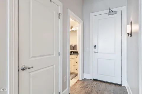 a view of a walk in closet