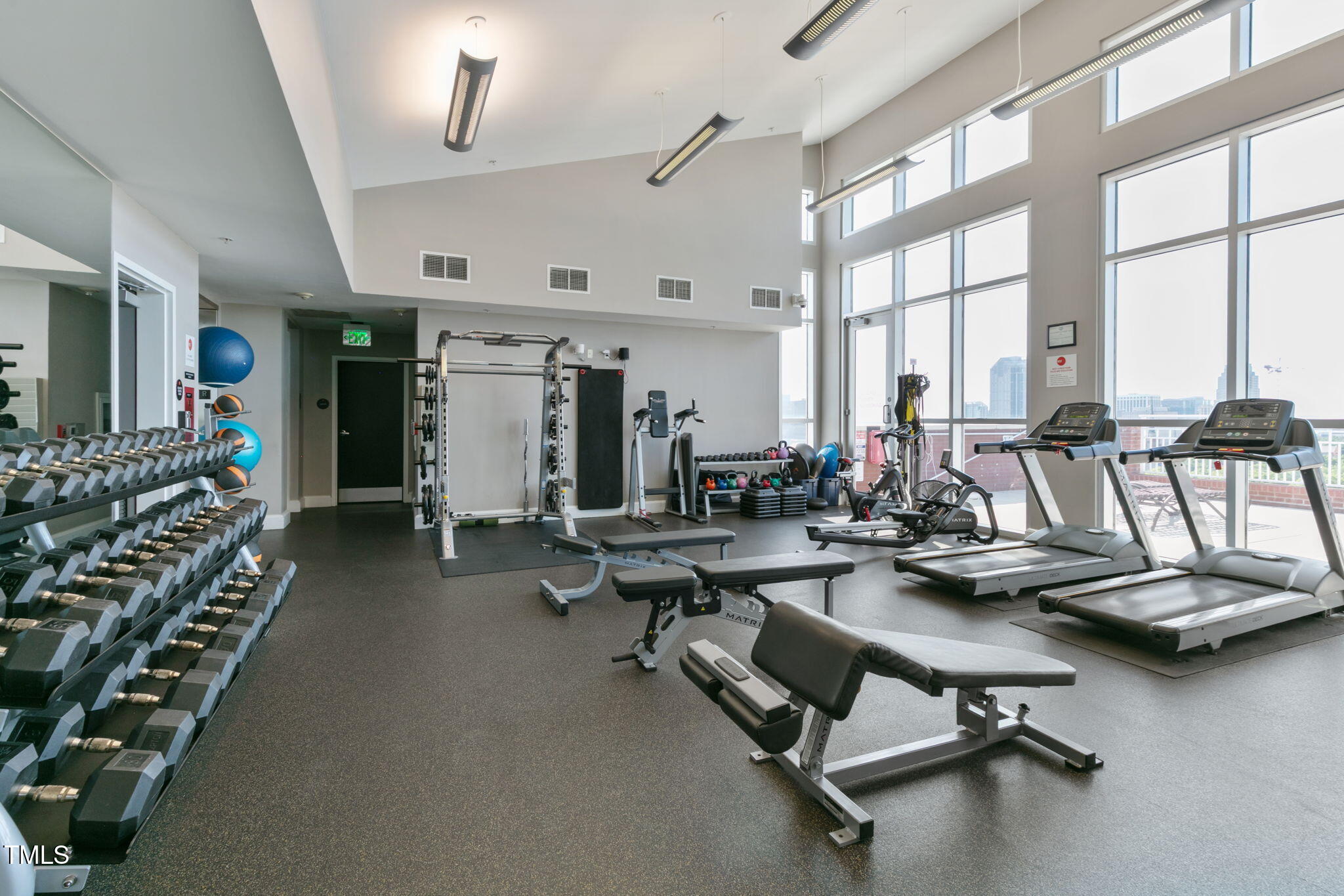 400 West North Street, Unit 1134 Raleigh, NC 27603 - Photo 31 of 39 a view of a room with gym equipment