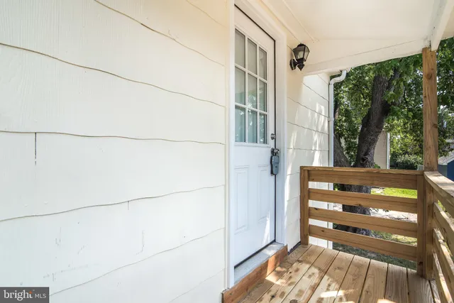 a view of front door