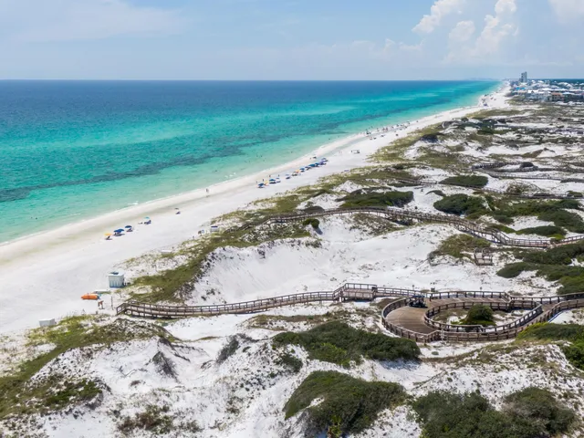 a view of an ocean beach