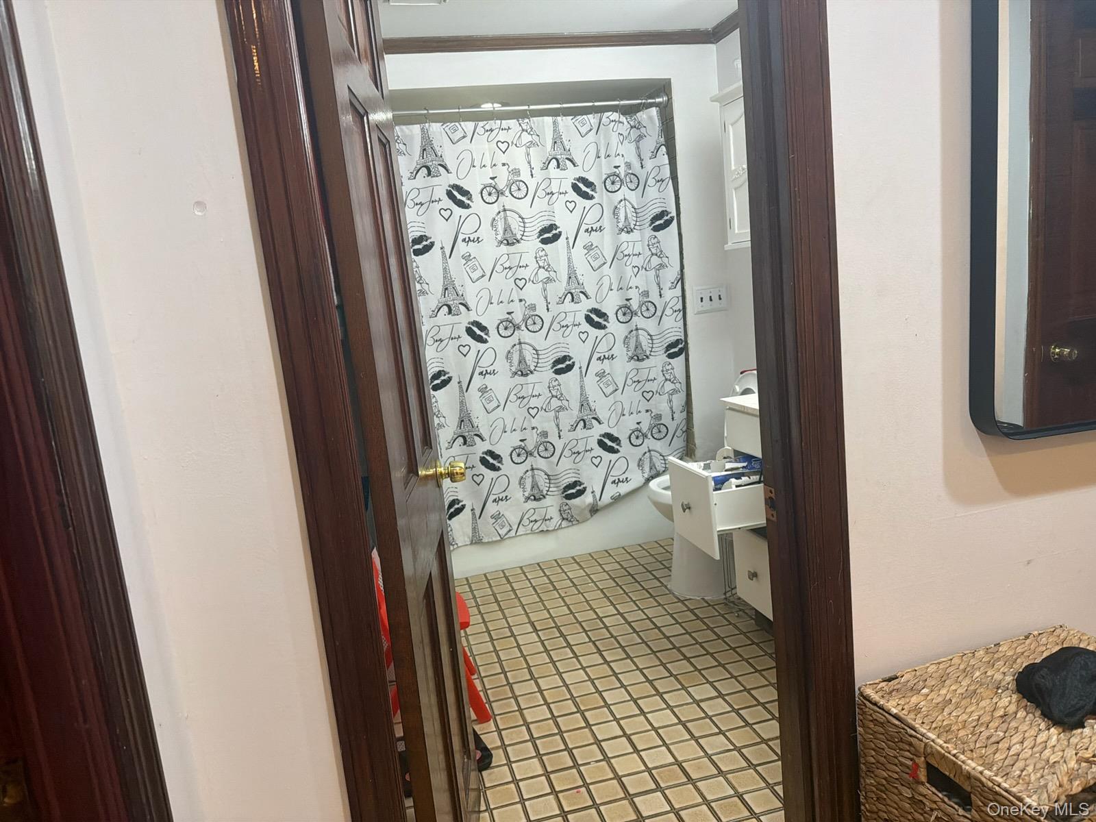 249 Calhoun Avenue Bronx, NY 10465 - Photo 11 of 15 Full bathroom featuring vanity, shower / bath combo, and light tile patterned floors