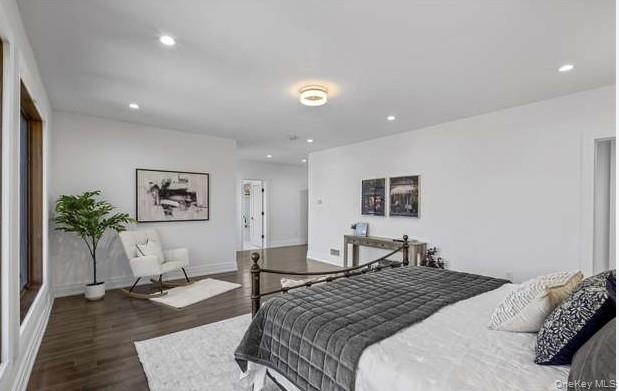 249 Calhoun Avenue Bronx, NY 10465 - Photo 4 of 15 Bedroom with dark wood finished floors and recessed lighting