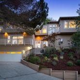 a house view with a outdoor space