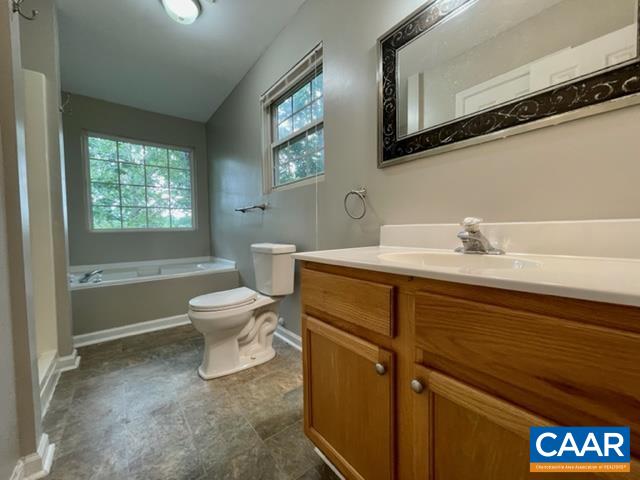 490 Jonquil Road Ruckersville, VA 22968 - Photo 9 of 18 a bathroom with a sink a toilet and mirror