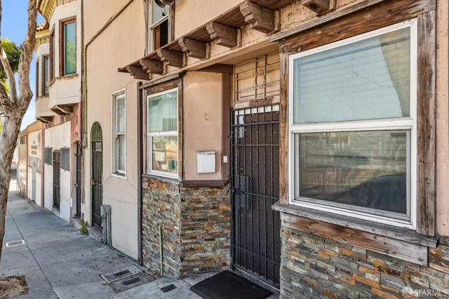 a view of a door of the house