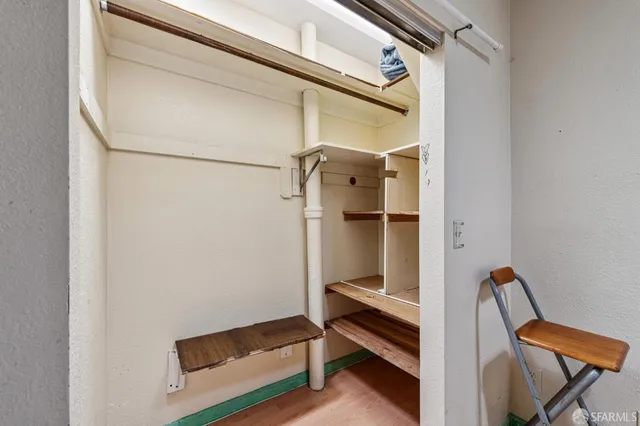 a view of walk in closet