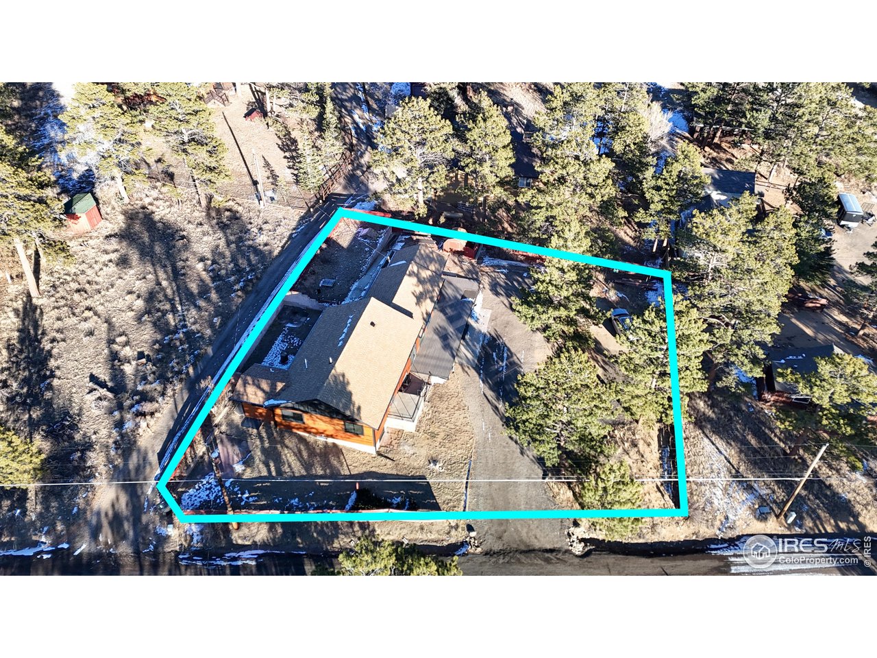 710 Tanager Road Estes Park, CO 80517 - Photo 28 of 43 Property outlined.